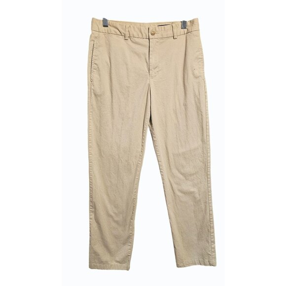 Polo Ralph Lauren Boys Chino Pants Sz 16  Lot of 2 PR Beige Yellow Cotton Blend - Picture 4 of 13